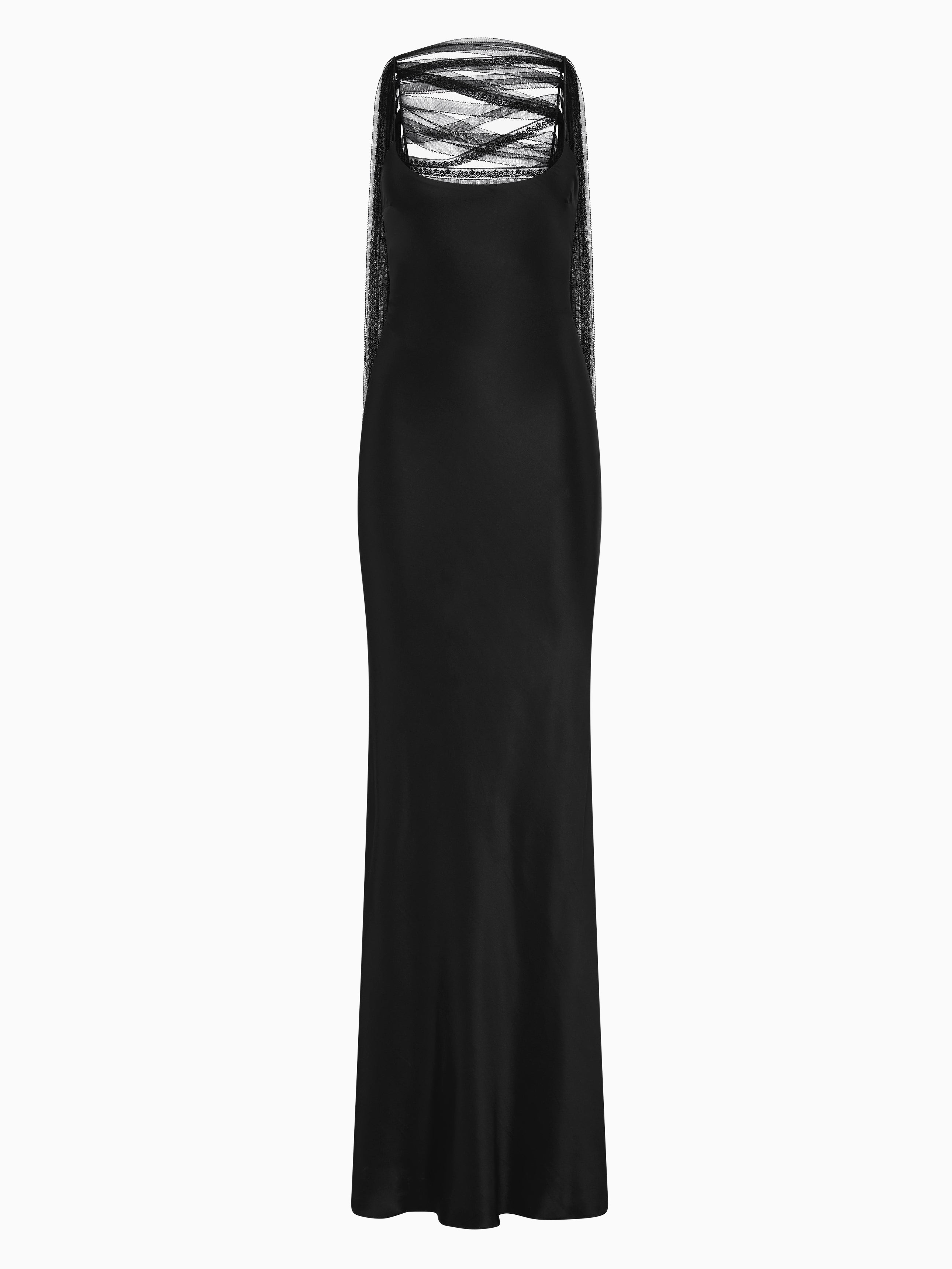 Christopher Esber Lattice Lace Silk Gown in Size 10 Christopher Esber Lattice Lace Silk Gown in Size 10