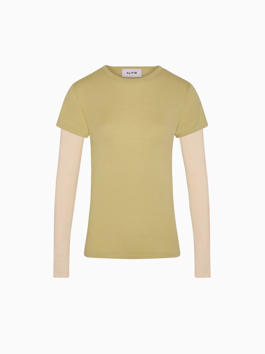 ALFIE The Double-Layered Tee in Lichen